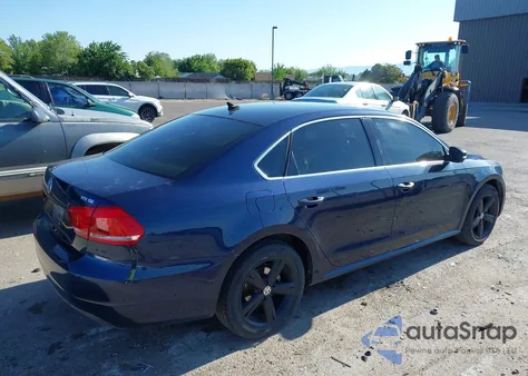 2013 Volkswagen Passat 2.0L Tdi Se из США, поврежденный, VIN 1VWBN7A39DC129965